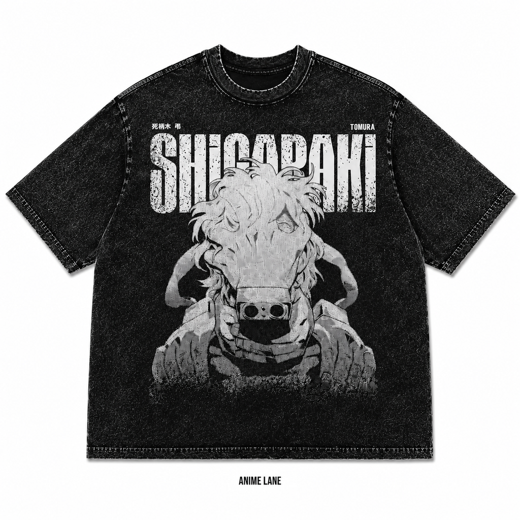 Playera Shigaraki MHA Oversize Acid Wash 230 GSM