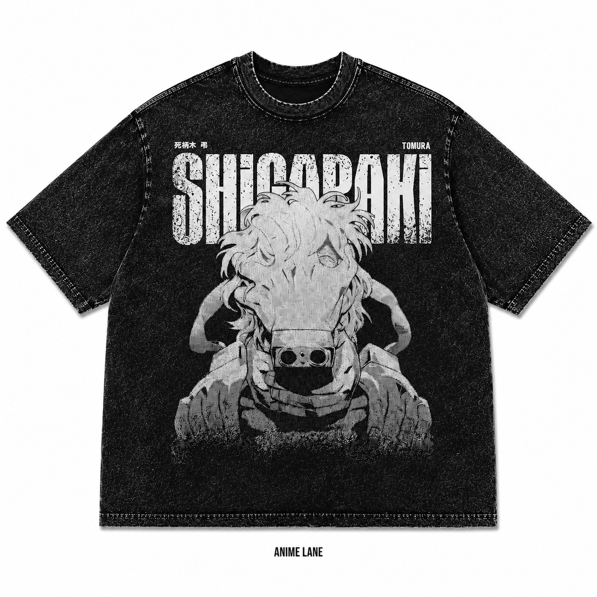 Playera Shigaraki MHA Oversize Acid Wash 230 GSM