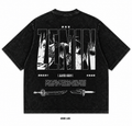 Playera Zenin JJK Oversize Acid Wash 230 GSM