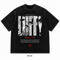 Playera Luffy One Piece Oversize Acid Wash 230 GSM