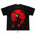 Playera Itachi Naruto Oversize Acid Wash 230 GSM