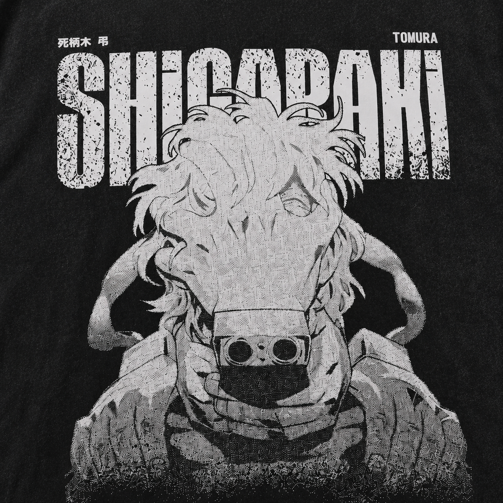 Playera Shigaraki MHA Oversize Acid Wash 230 GSM
