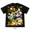 Playera Gon & Killua HXH Oversize Acid Wash 230 GSM