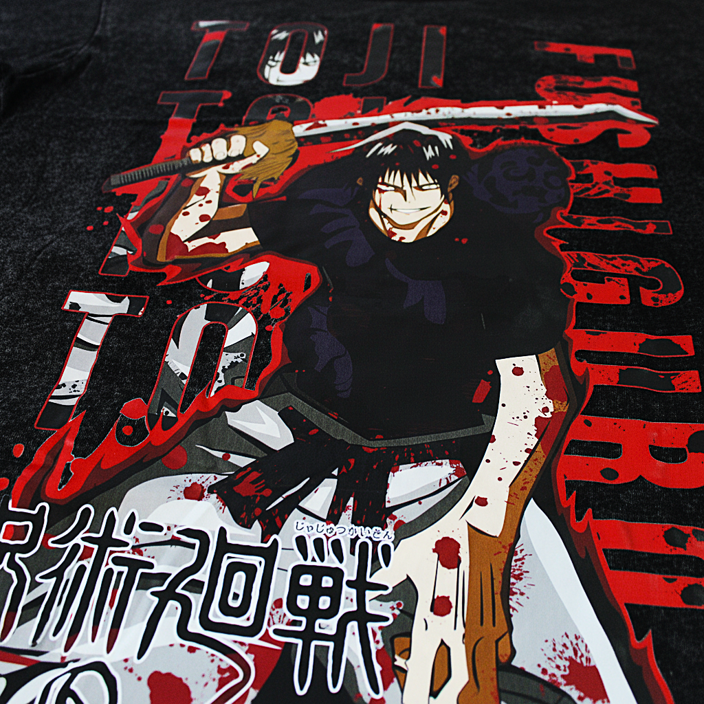 Playera Toji JJK Oversize Acid Wash 230 GSM