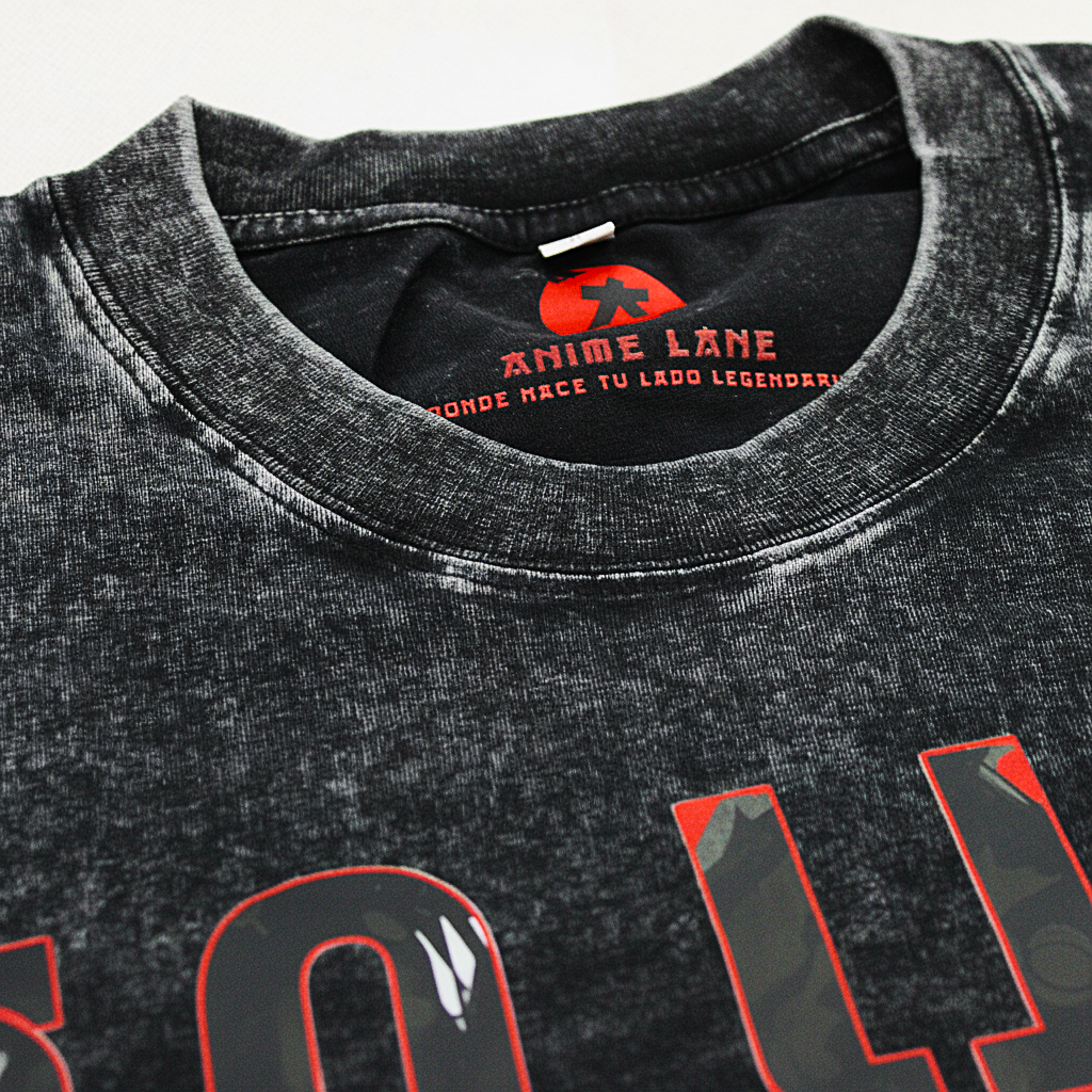 Playera Toji JJK Oversize Acid Wash 230 GSM