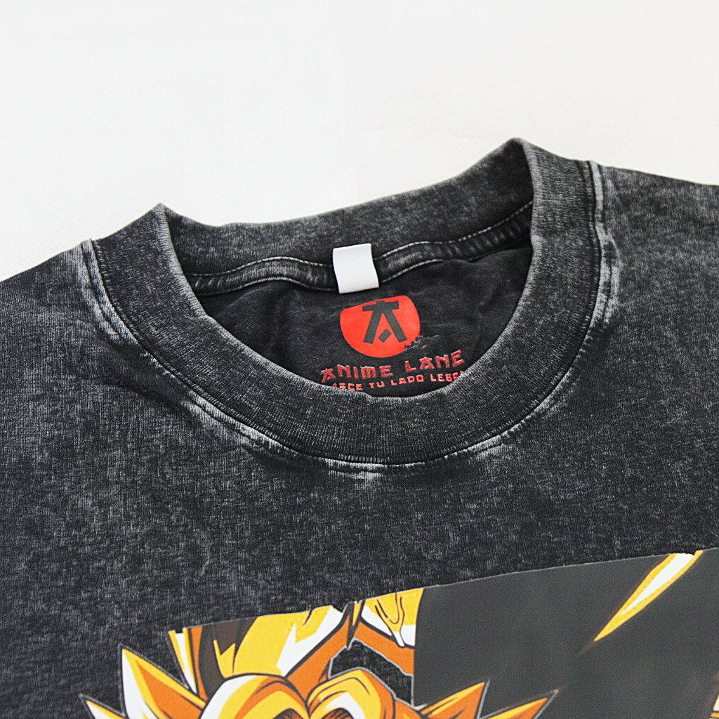 Playera Gon & Killua HXH Oversize Acid Wash 230 GSM