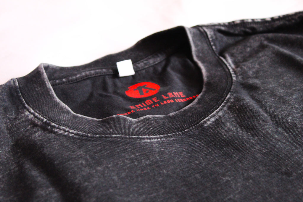 Playera Demon Slayer Oversize Acid Wash 230 GSM