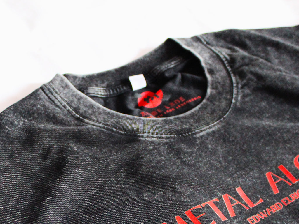 Playera Fullmetal Alchemist Oversize Acid Wash 230 GSM