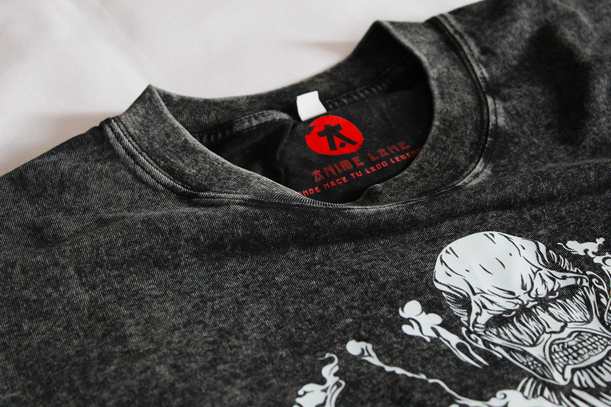 Playera Titanes AOT Oversize Acid Wash 230 GSM