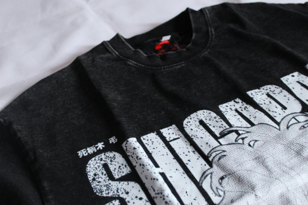 Playera Shigaraki MHA Oversize Acid Wash 230 GSM